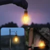 Lampka lampa solarna turystyczna led żarówka do ogrodu kemping biwak