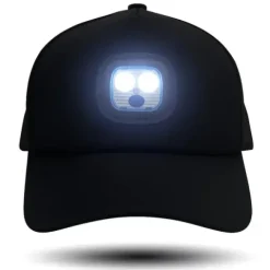 Lampka led do czapki z lampką latarką led ładowana usb 3 tryby świecenia
