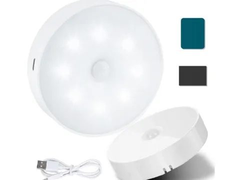 Lampka nocna czujnik zmierzchu ruchu magnetyczna bezprzewodowa led