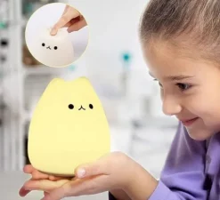 Lampka nocna silikonowa kot kotek