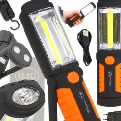 LATARKA WARSZTATOWA MOCNA 3W1 LED COB AKUMULATOR LAMPKA