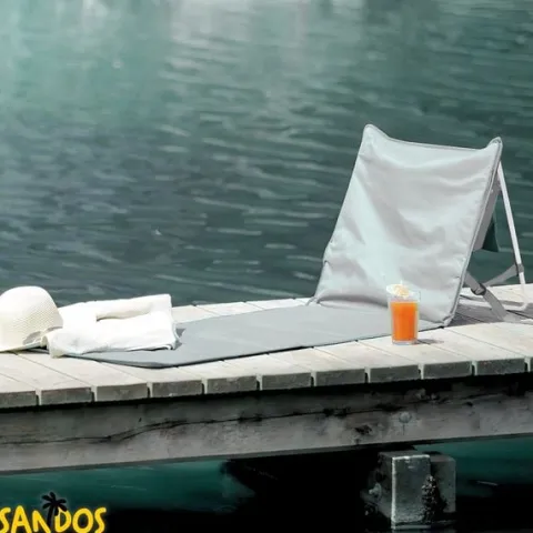 Leżak plażowy do opalania składany DEKTRI