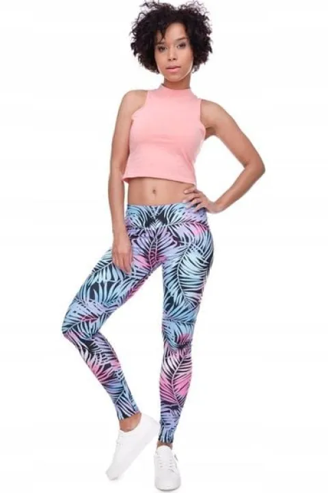 Legginsy Leginsy damskie sportowe kolorowe S M L