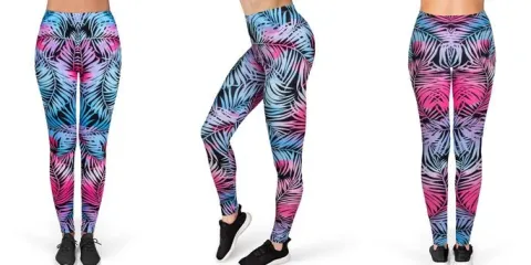 Legginsy Leginsy damskie sportowe kolorowe S M L