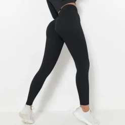 LEGGINSY sportowe LEGINSY PUSH UP MODELUJĄCE z marszczeniem WYSOKI STAN