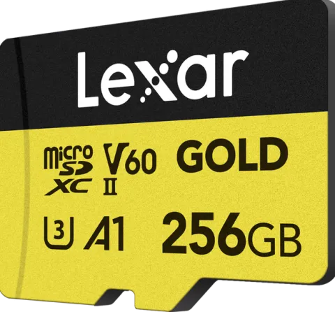 Lexar microSDXC Gold 256GB UHS-II U3 V60 A1 R 280MB/s W 180MB/s