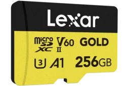 Lexar microSDXC Gold 256GB UHS-II U3 V60 A1 R 280MB/s W 180MB/s