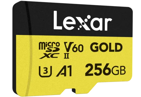 Lexar microSDXC Gold 256GB UHS-II U3 V60 A1 R 280MB/s W 180MB/s