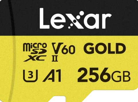 Lexar microSDXC Gold 256GB UHS-II U3 V60 A1 R 280MB/s W 180MB/s