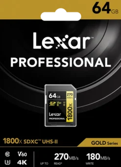 Lexar Pro Karta pamięci 64GB 280MB/s 1800X SDXC