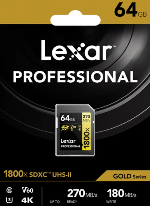 Lexar Pro Karta pamięci 64GB 280MB/s 1800X SDXC