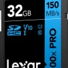 Lexar SDHC 800x Pro UHS-I cards, C10 (V10) U1, R150, 32GB