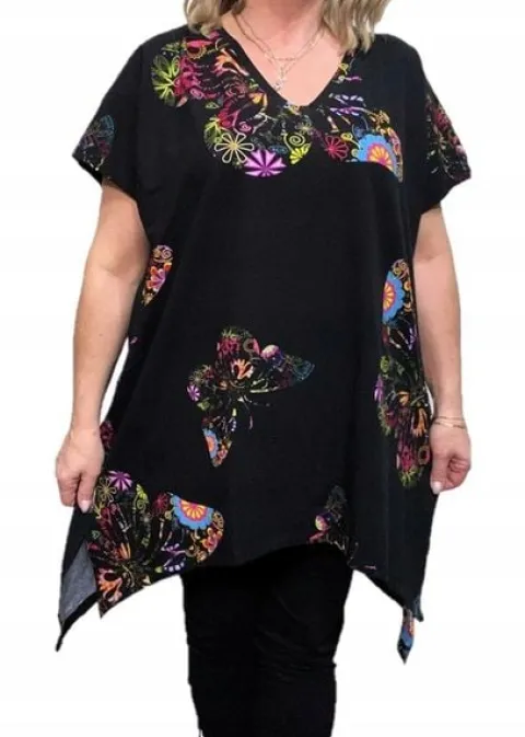 ŚLICZNA BLUZKA TUNIKA 52 54 5XL