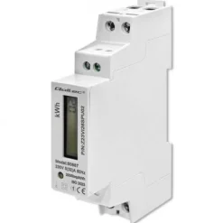LICZNIK ENERGII QOLTEC LCD 32A JEDNOFAZOWY MONTAŻ DIN