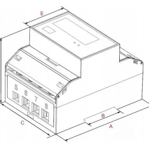 LICZNIK ENERGII SDM630MCT TRÓJFAZOWY MODBUS RTU LCD RS485 5A