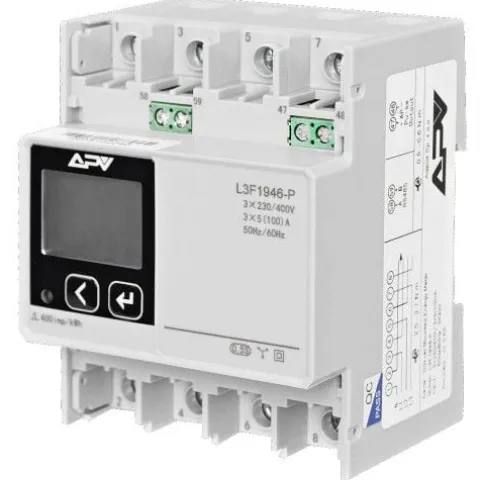 LICZNIK ENERGII TRÓJFAZOWY LCD MODBUS 100A RS485 IP54