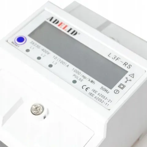 LICZNIK ENERGII TRÓJFAZOWY 3X230V 50/60HZ PODLICZNIK RESET