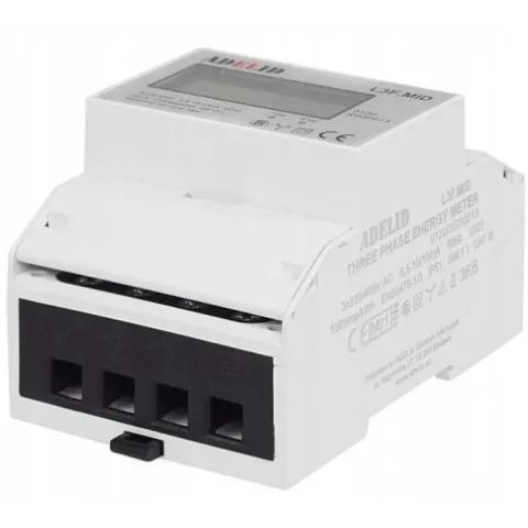 LICZNIK TRÓJFAZOWY LCD LED 100A 230V400V IP51 99999 KWH