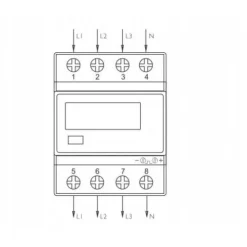 LICZNIK TRÓJFAZOWY L3F-2W IMPORT/EKSPORT 100A 230V400V AC
