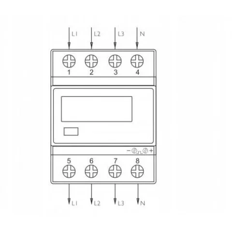 LICZNIK TRÓJFAZOWY L3F-2W IMPORT/EKSPORT 100A 230V400V AC