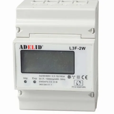 LICZNIK TRÓJFAZOWY L3F-2W IMPORT/EKSPORT 100A 230V400V AC