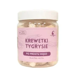 Liofilizowane krewetki tygrysie dla psa i kota | witamina B3 i B12 50g