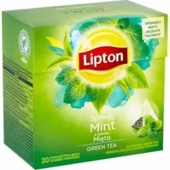 LIPTON EKSPRESOWA PIRAMIDKI 20SZT ZIELONA Z MIĘTĄ