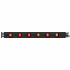 Listwa zasilająca 6 gniazd z osobnymi włącznikami the t.racks Power MS6