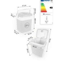 Lodówka turystyczna Berdsen Icemax 29 litry tryb ECO - niebieska