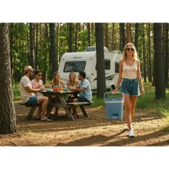 Lodówka turystyczna Berdsen Icemax 26 litry tryb ECO - niebieska