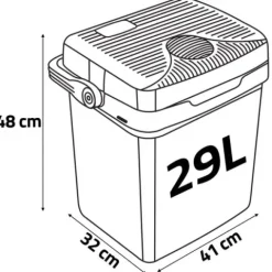 Lodówka turystyczna Berdsen Icemax 29 litry tryb ECO - czarna