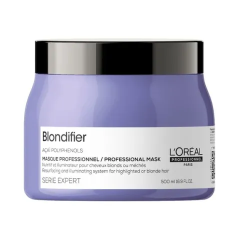 Loreal Professionnel Blondifier odżywiająca i rozświetlająca maska do włosów blond, 500ml