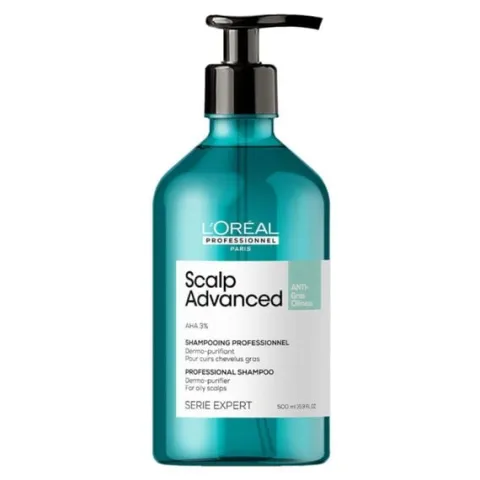 Loreal Professionnel Scalp Advanced Anti-Oiliness Oczyszczający szampon do przetłuszczającej skóry głowy, 500ml