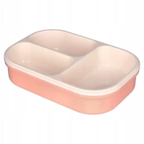 LUNCHBOX 3 PRZEGRÓDKI SZTUĆCE LUNCH BOX POJEMNIK ŚNIADANIE ŚNIADANIÓWKA