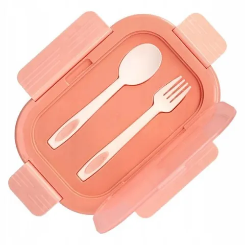 LUNCHBOX 3 PRZEGRÓDKI SZTUĆCE LUNCH BOX POJEMNIK ŚNIADANIE ŚNIADANIÓWKA