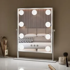 LUSTERKO KOSMETYCZNE PODŚWIETLANE LED LUSTRO DO MAKIJAŻU TYPU
