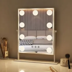 LUSTERKO KOSMETYCZNE PODŚWIETLANE LED LUSTRO DO MAKIJAŻU TYPU