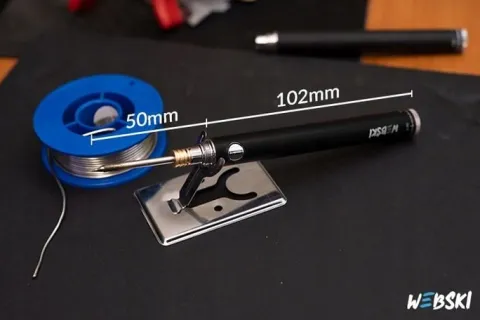 LUTOWNICA BEZPRZEWODOWA Z REGULACJĄ TEMPERATURY PRZENOŚNA PRECYZYJNA USB