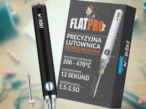 LUTOWNICA BEZPRZEWODOWA Z REGULACJĄ TEMPERATURY PRZENOŚNA PRECYZYJNA USB