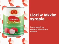 Lychee owoce w syropie liczi z puszki w zalewie 567g