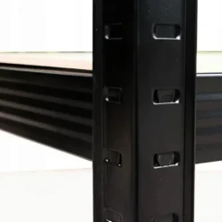 magazynowy regał metalowy garażowy 180 cm 5 półek kolor czarny piwnica 2w1