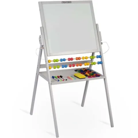 Magnetyczna kredowa tablica obrotowa Ricokids - szara
