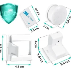 Magnetyczne zabezpieczenie szafek Ricokids 798010 8 szt