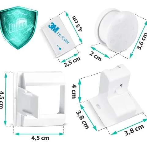 Magnetyczne zabezpieczenie szafek Ricokids 798010 8 szt