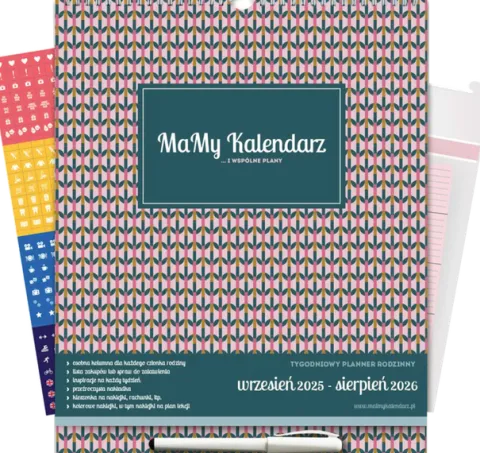 MaMy Kalendarz tygodniowy 2025/2026 Pachnący ogród - wiszacy