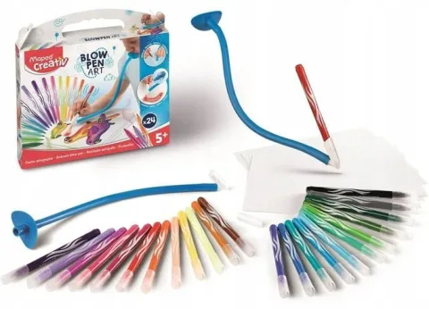 Maped Creativ flamastry dmuchane 24 kolory Blowpen Art zestaw kreatywny