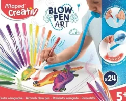 Maped Creativ flamastry dmuchane 24 kolory Blowpen Art zestaw kreatywny