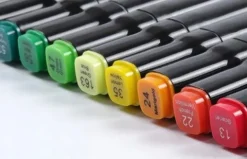 MARKERY ALKOHOLOWE FLAMASTRY PISAKI MAZAKI DWUSTRONNE ZESTAW 168 SZT+TORBA