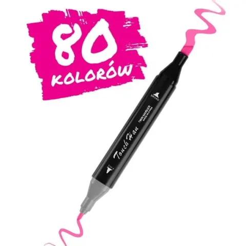 Markery alkoholowe z torbą 80 szt Nukido NK-912
