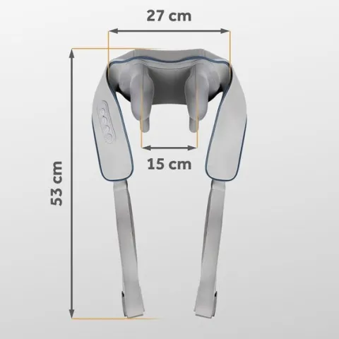 Masażer do pleców szyi karku shiatsu 3 tryby ogrzewanie bezprzewodowy Neo-Sport NS-505